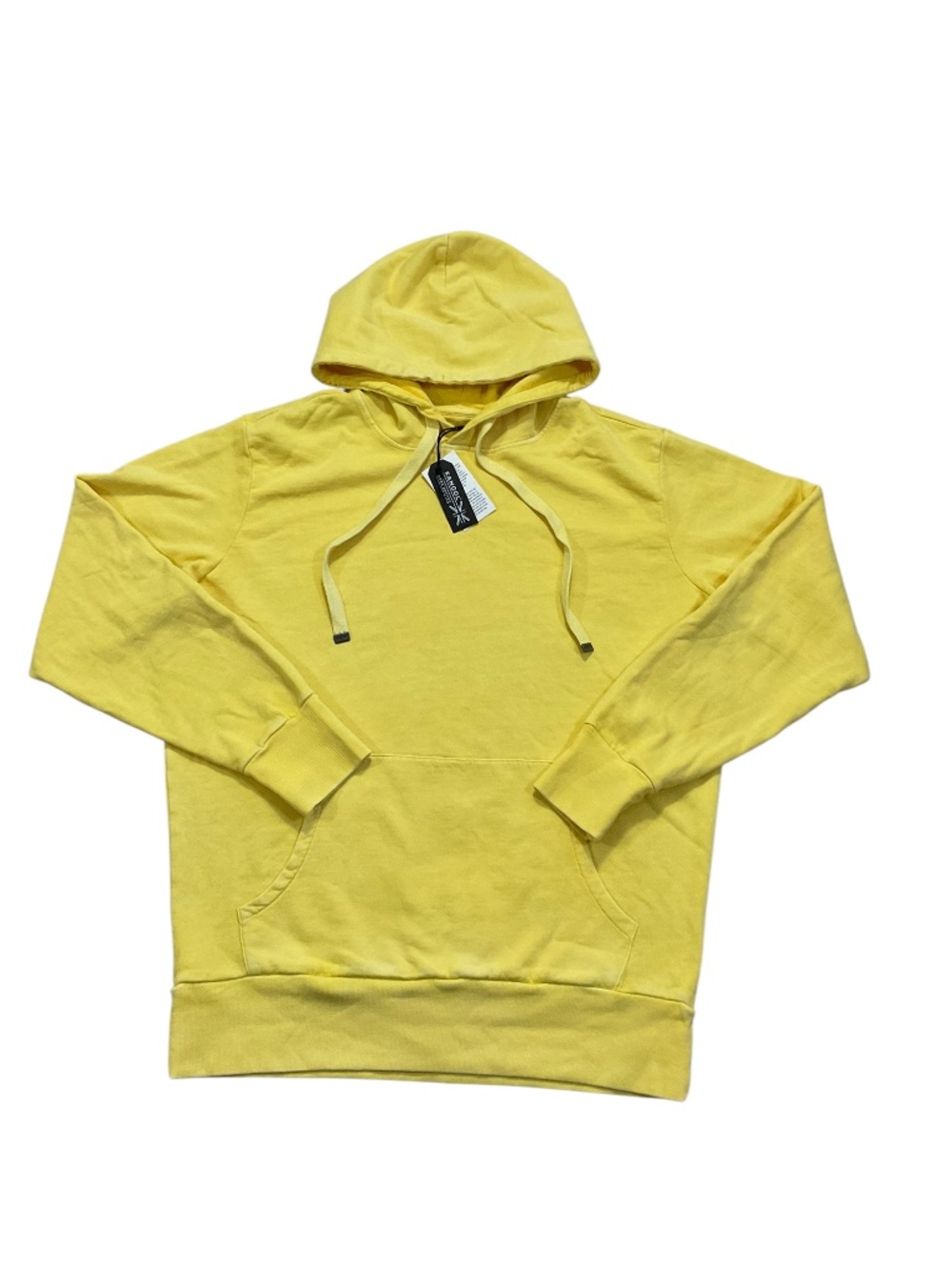 Kangol Acid Wash Hoodie Sunstruck Yellow NWT Large K96158 100% Cotton